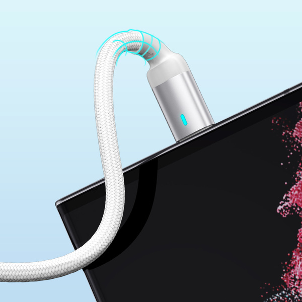 Joyroom kabel USB - USB C 3A do szybkiego ładowania i transferu danych A10 Series 3 m biały (S-UC027A10)