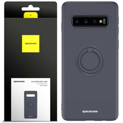 Spacecase Etui Silicone Ring Galaxy S10+ black