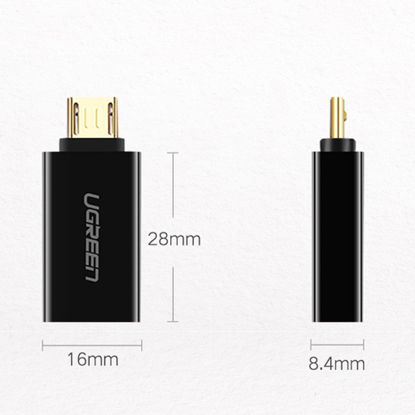 UGREEN ADAPTER MICRO USB ADAPTER - USB 2.0 OTG WHITE (US195)