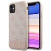 Guess GUHCN61G4GLPI iPhone 11 / Xr 6,1"różowy/pink hard case 4G Stripe Collection