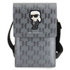 Karl Lagerfeld Bag KLWBSAKHPKG case - silver Saffiano Monogram Ikonik