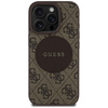 Etui Guess 4G Circle Classic Logo        MagSafe do iPhone 16 Pro brązowy