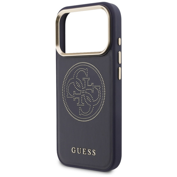 Etui Guess Perforated 4G MagSafe do      iPhone 17 Pro niebieski