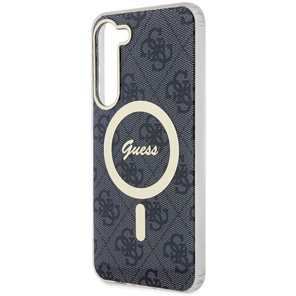 Guess GUHMS23SH4STK S23 S911czarny/black hardcase 4G MagSafe