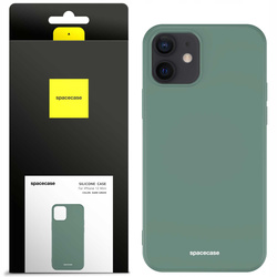 Spacecase Etui Silicone Case iPhone 12 Mini dark green
