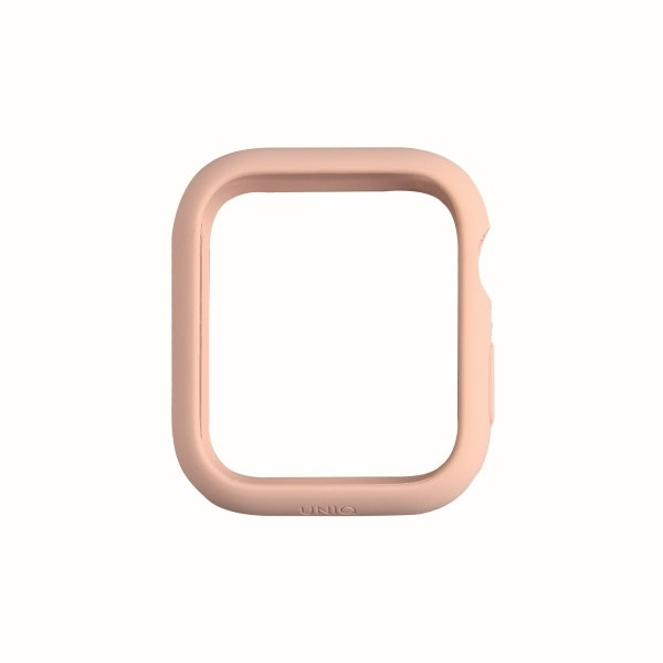 Etui Uniq Lino na Apple Watch 4 / 5 / 6 / SE 44mm - różowe