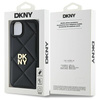 DKNY DKHCP15MPQDSLK iPhone 15 Plus 6.7"  czarny/black Quilted Stack Logo