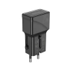 JELLICO uniwersalny adapter podróżny S6 PD 25W 1xUSB-C + 1xUSB QC3.0 Czarny