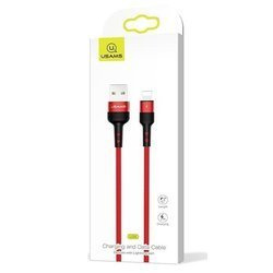 USAMS U26  CABLE MICROUSB 1M 2A FAST CHARGING RED