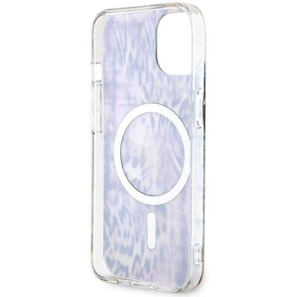 Guess GUHMP14SHLEOPWP iPhone 14 / 15 /13 6.1" różowy/pink hardcase Leopard MagSafe