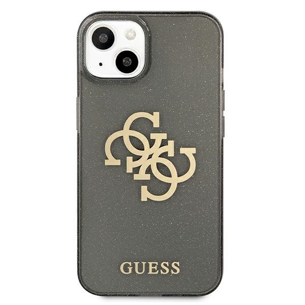 Guess GUHCP13SPCUGL4GBK iPhone 13 mini5,4" czarny/black hard case Glitter 4G Big Logo