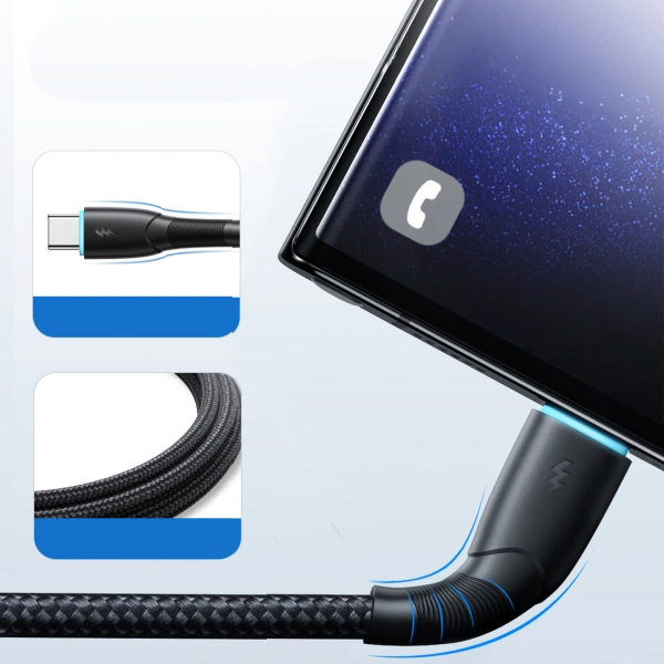 Joyroom Starry Series SA32-AC3 3A USB-A / USB-C cable 1m - black