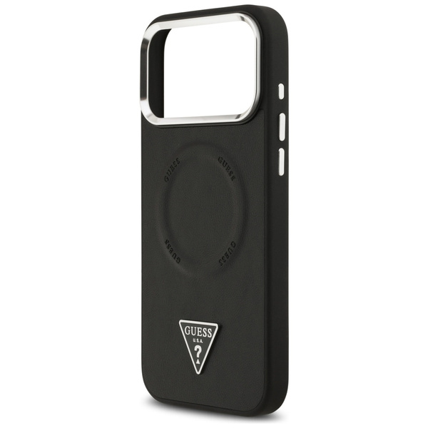 Etui Guess Triangle Logo MagSafe do      iPhone 17 Pro Max czarny