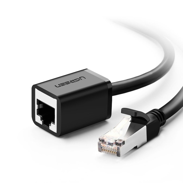 Ugreen NW112 11282 Network Ethernet Cable RJ45 (Female) - RJ45 (Male) F/UTP Cat. 6 1 Gbps 3m - black