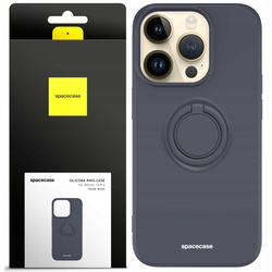 Spacecase Etui Silicone Ring iPhone 14 Pro black