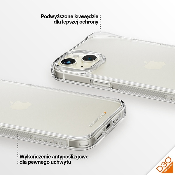 PanzerGlass HardCase iPhone 15 Plus / 14 Plus 6.7" D3O 3xMilitary grade transparent 1174