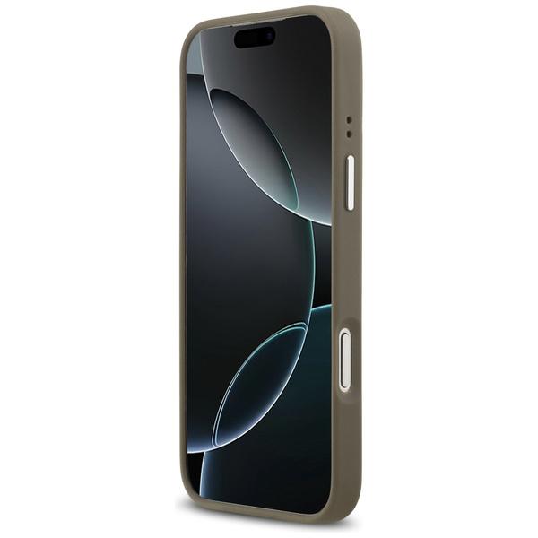 Etui Guess Grained Big 4G Classic Logo   do iPhone 17 Pro Max brązowy