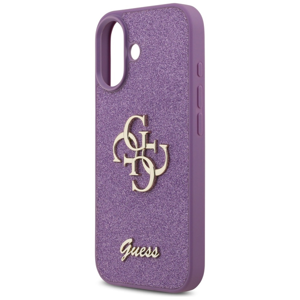 Etui Guess Fixed Glitter Big 4G do       iPhone 17 liliowy