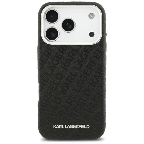 Etui Karl Lagerfeld FW Stamped Karl      MagSafe do iPhone 17 Pro czarny