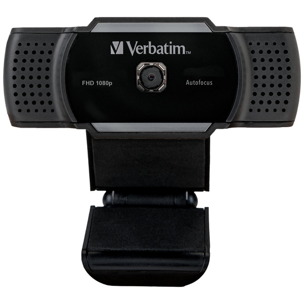 Verbatim Kamera internetowa z mikrofonemFull HD 1080p AWC-01 czarny/black 49578