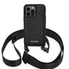 Etui Karl Lagerfeld Monogram Plaque Logo Strap na iPhone 14 Pro - czarne