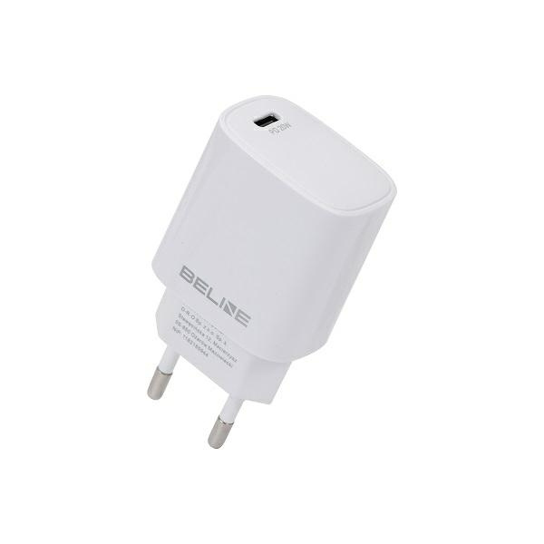 Beline Ład. siec. 1x USB-C 20W biała /white (only head) PD 3.0  BLNCW20