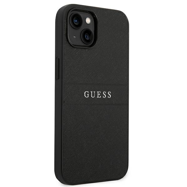 Guess GUHCP14MPSASBBK iPhone 14 Plus / 15 Plus 6.7" czarny/black Saffiano Strap