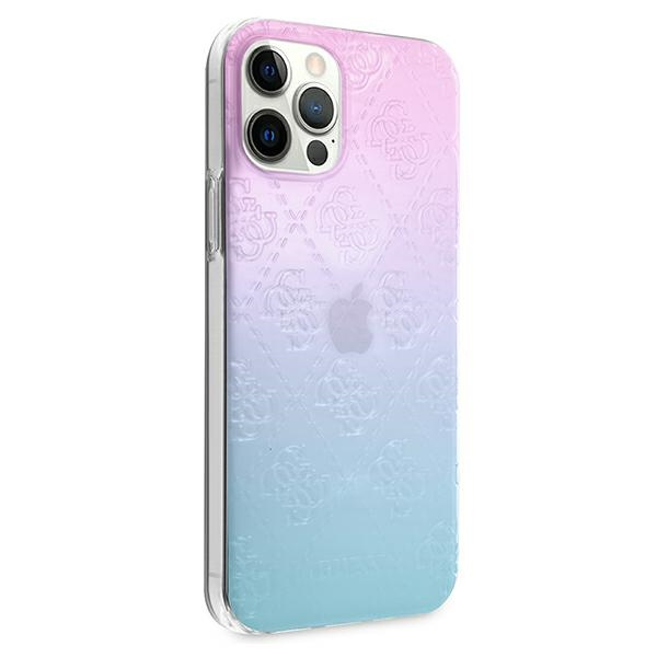 Guess GUHCP12L3D4GGBP iPhone 12 Pro Max6,7" niebiesko-różowy/blue&pink hardcase 4G 3D Pattern Collection