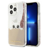 KARL LAGERFELD KLHCP13XPABGNU IPHONE 13 PRO MAX 6,7" RÓŻOWY/PINK HARDCASE PEEK A BOO LIQUID GLITTER