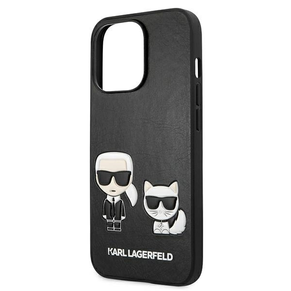 KARL LAGERFELD KLHCP13LPCUSKCBK IPHONE 13 PRO / 13 6,1" CZARNY/BLACK HARDCASE IKONIK KARL & CHOUPETTE