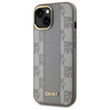 DKNY DKHMP15MPCPVSLE iPhone 15 Plus6.7" beżowy/beige hardcase Leather Checkered Mono Pattern MagSafe
