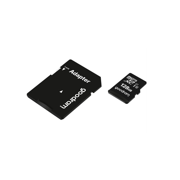 Goodram Microcard 128 GB micro SD XC UHS-I class 10 memory card, SD adapter (M1AA-01280R12)