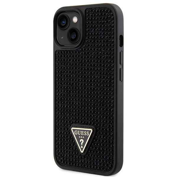 Guess GUHCP14SHDGTPK iPhone 14 / 15 / 13 6.1" czarny/black hardcase Rhinestone Triangle
