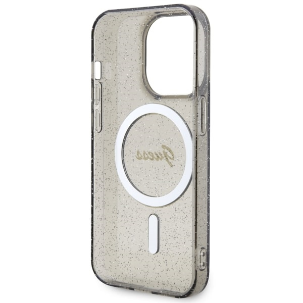 Guess GUHMP14XHCMCGK iPhone 14 Pro Max6.7" czarny/black hardcase Glitter Gold MagSafe