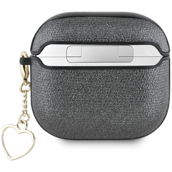 Etui Guess Metallic Script Charm do      AirPods 4 czarny