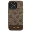 Guess GUHCP13LG4GLBR iPhone 13 Pro / 136,1" brązowy/brown hard case 4G Stripe Collection