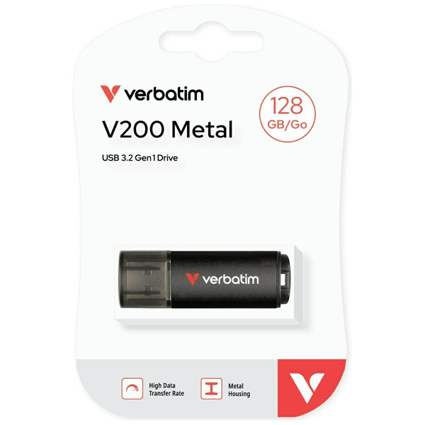 Pendrive Verbatim V200 128GB USB-A       czarny 30212