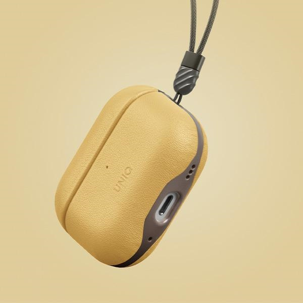 UNIQ etui Lyden DS AirPods Pro 2 gen(2022/2023) żółto-szary/canary yellow-flint grey