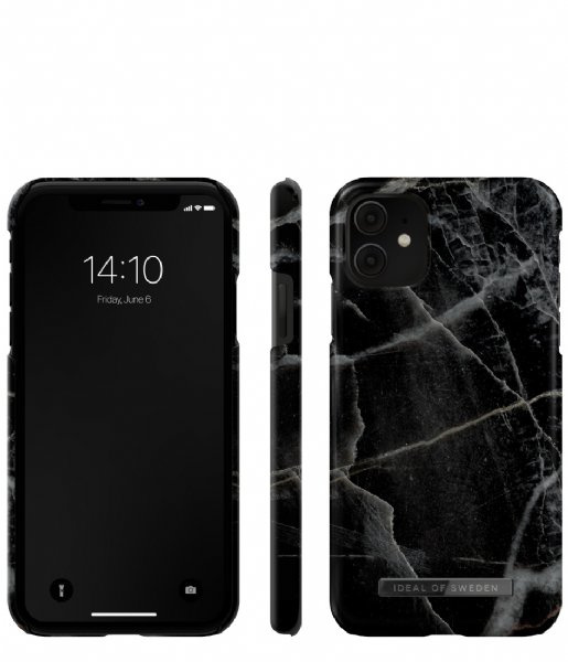 IDEAL OF SWEDEN IDFCAW21-I1961-358 IPHONE 11 CASE BLACK THUNDER MARBLE