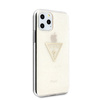 Guess GUHCN58SGTLGO iPhone 11 Prozłoty/gold hard case Glitter Triangle