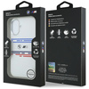 Etui BMW M Silicon Horizontal Line MagSafe do iPhone 17 biały