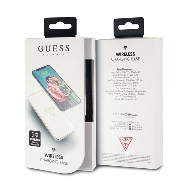 Guess ładowarka indukcyjna GUWCP850TLWH white/biała 1A