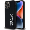 Etui Karl Lagerfeld Silicone Metal        Script Logo do iPhone 14 Pro Max czarny