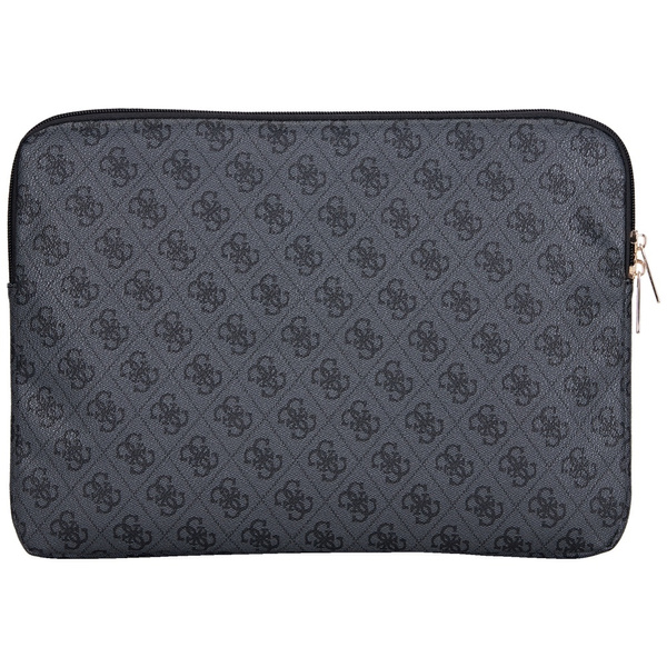 Torba Guess Sleeve 14" 4G Zipper Pocket  Triangle Logo czarny