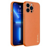 DUX DUCIS YOLO ELEGANT CASE MADE OF SOFT TPU AND PU LEATHER FOR IPHONE 13 PRO MAX ORANGE