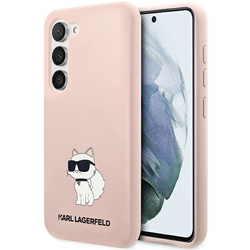 KARL LAGERFELD KLHCS23MSNCHBCP S23+ S916 HARDCASE RÓŻOWY/PINK SILICONE CHOUPETTE