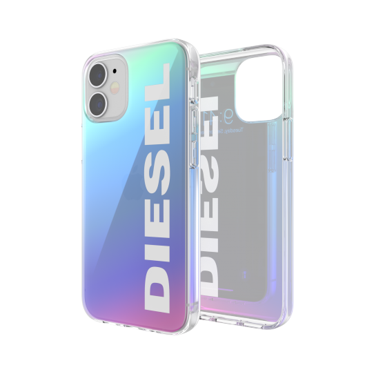 DIESEL SNAP CASE HOLOGRAPHIC WITH THE LOGO FW20 12 MINI HOLOGRAPHIC/WHITE