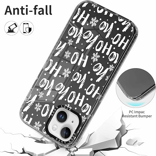 Pnakqil Świąteczne etui na iPhone 16 Pro Max Ho! ho! czarny