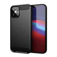 Carbon Case elastyczne etui pokrowiec iPhone 12 Pro Max czarny