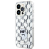 KARL LAGERFELD KLHCP15XHNCMKLT IPHONE 15 PRO MAX 6.7" TRANSPARENT HARDCASE MONOGRAM CHOUPETTE
